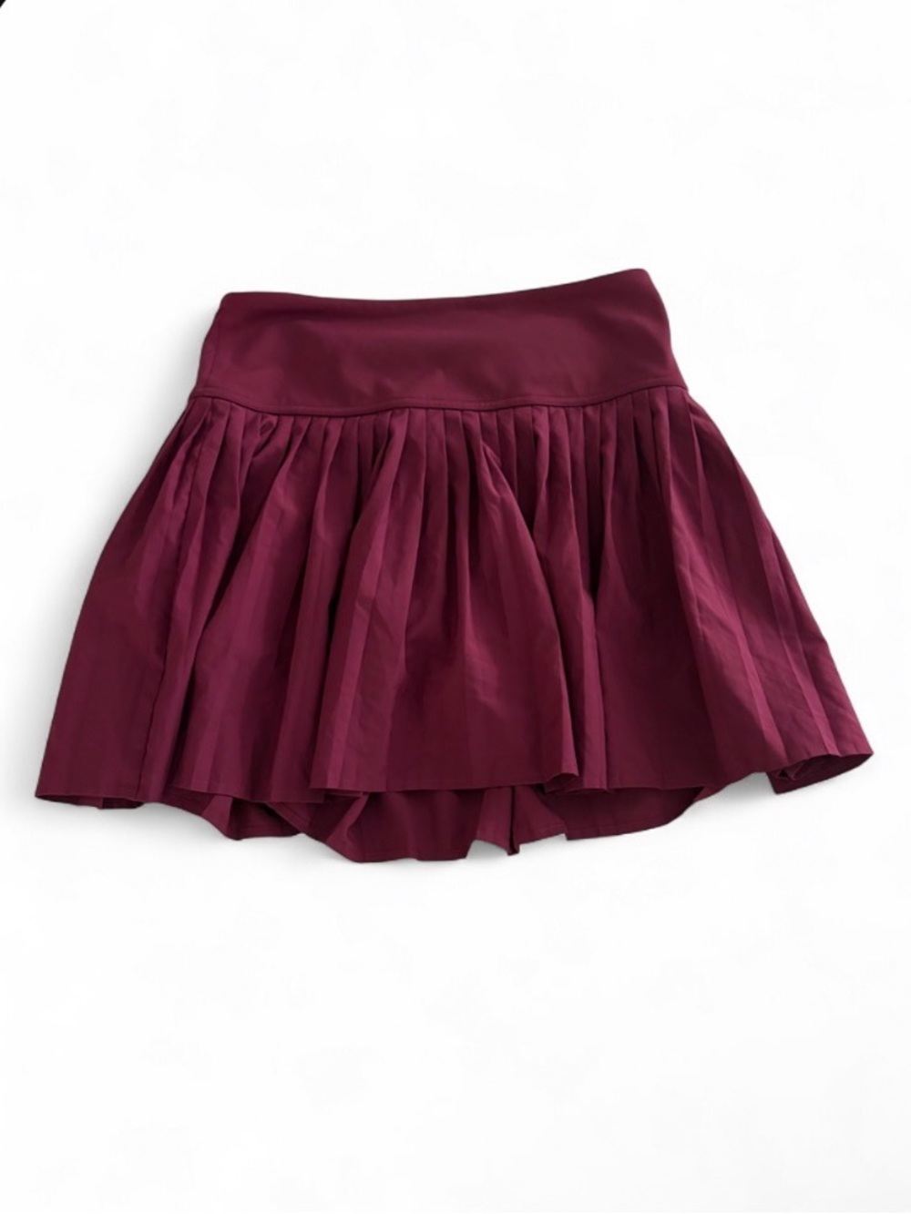 Fabletics Wine/Berry Pleated Tennis Skirt